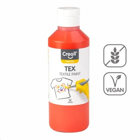 Sezónní Sleva Barvy na textil CREALL 250ml oranžová
